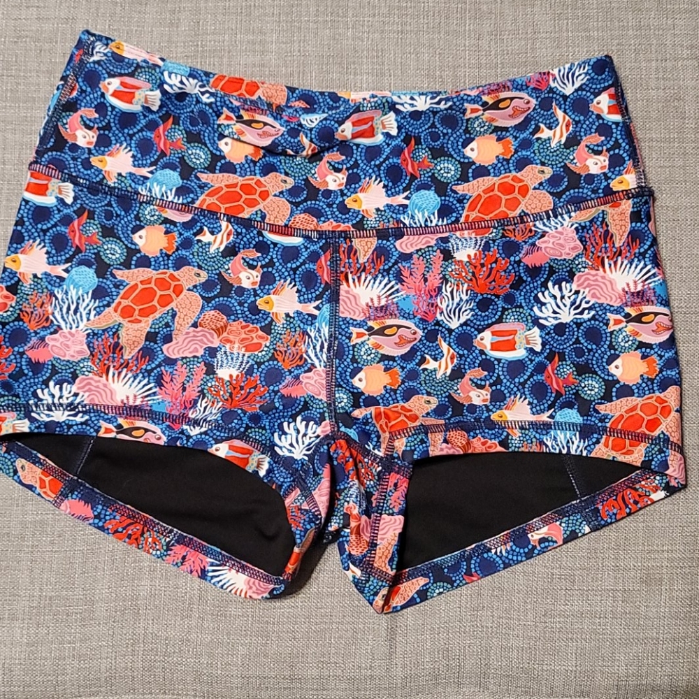 KFT High Rise Lined Booty Shorts